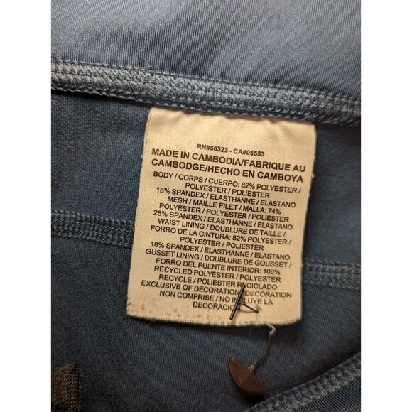 Nike Dri Fit Women Size Medium Blue Cropped Capri Leggings Nike Running - Picture 11 of 16